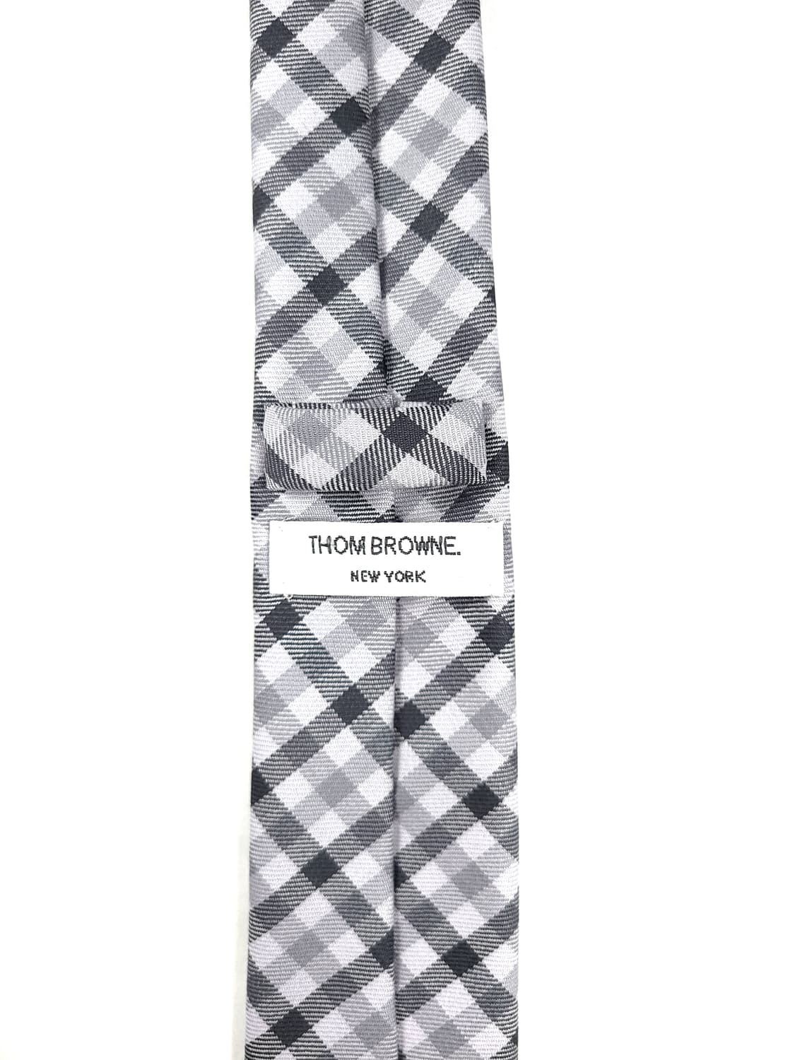 톰브라운 그레이 체크 넥타이 상품이미지6