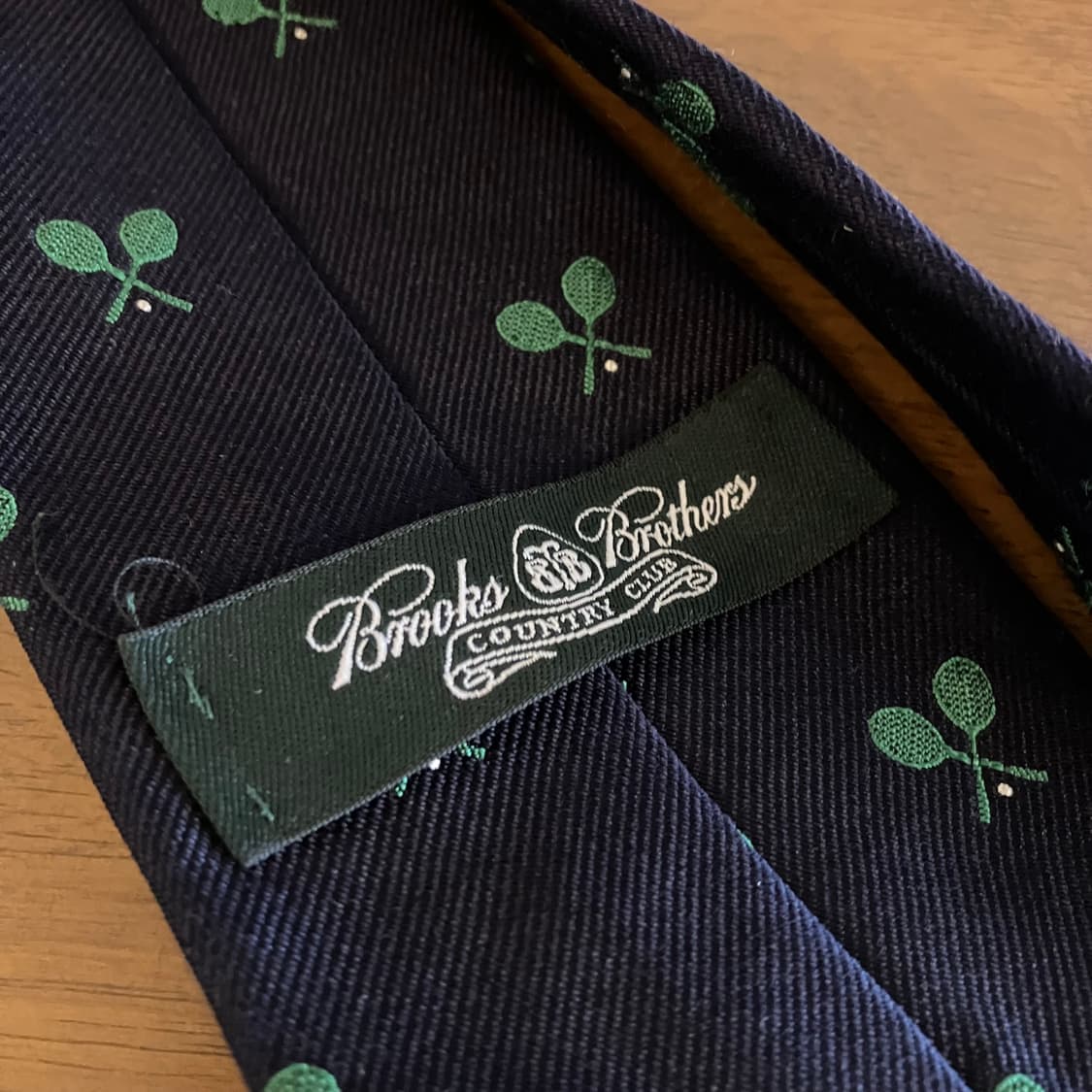 브룩스 브라더스 컨트리 클럽 테니스 자수 실크타이 상품이미지4