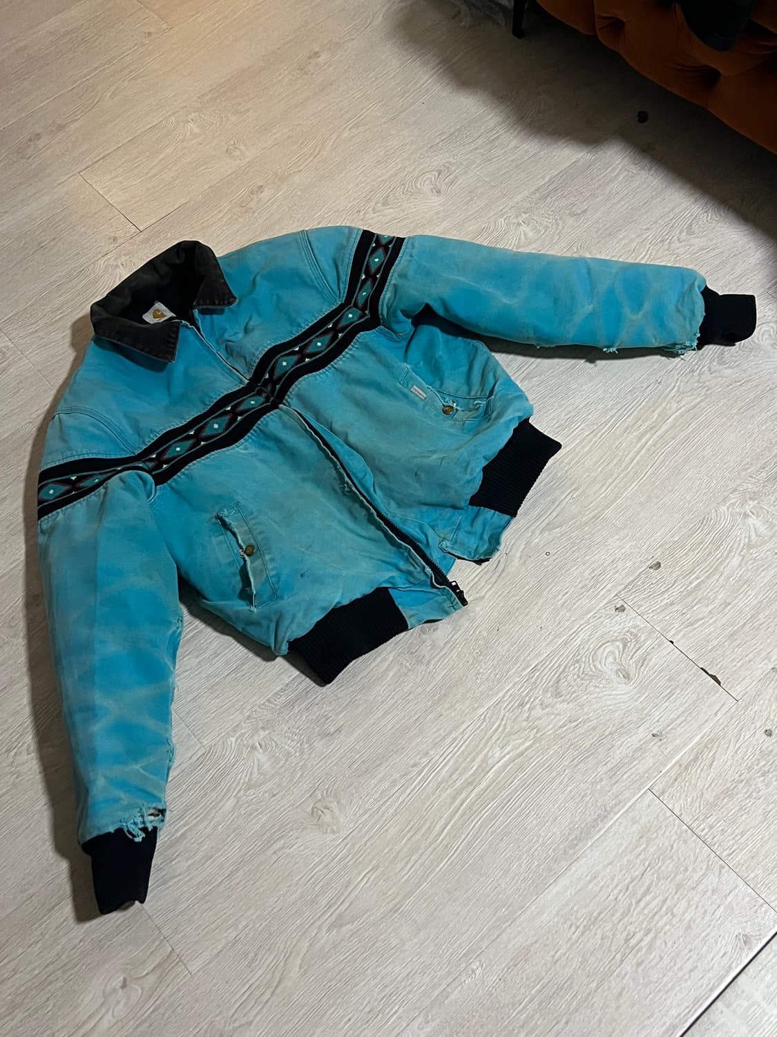 90s 칼하트 아즈텍 JQ441 터콰이즈 105 상품이미지1