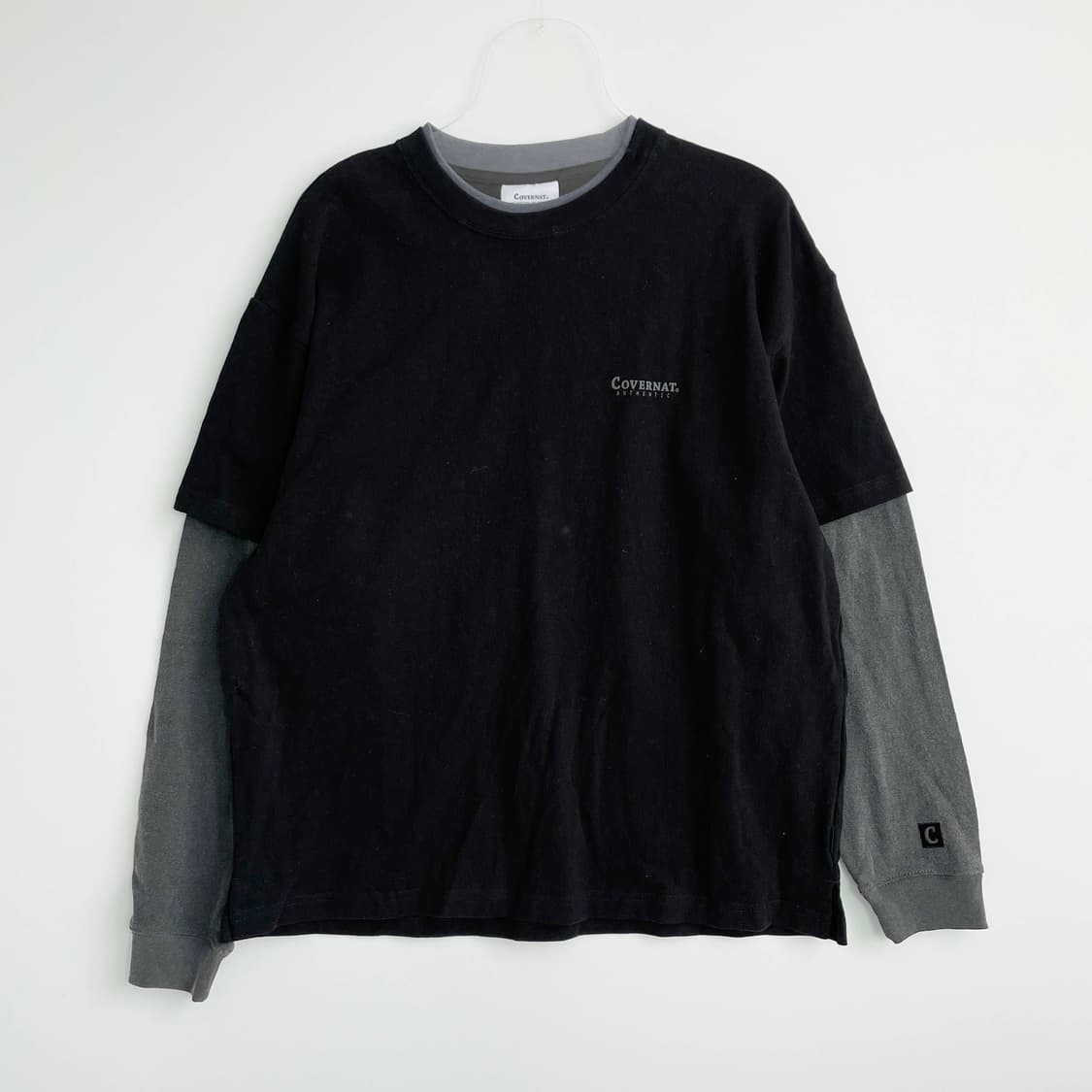 A2 커버낫 새상품 레이어드 롱슬리브 티셔츠 S사이즈 상품이미지1