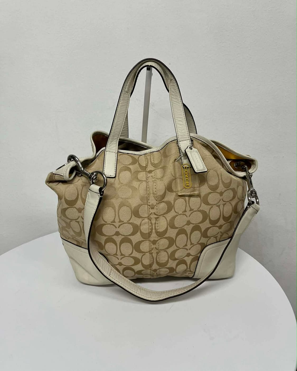 코치 시그니처 캔버스 투웨이 쇼퍼 숄더백 토트백 상품이미지1