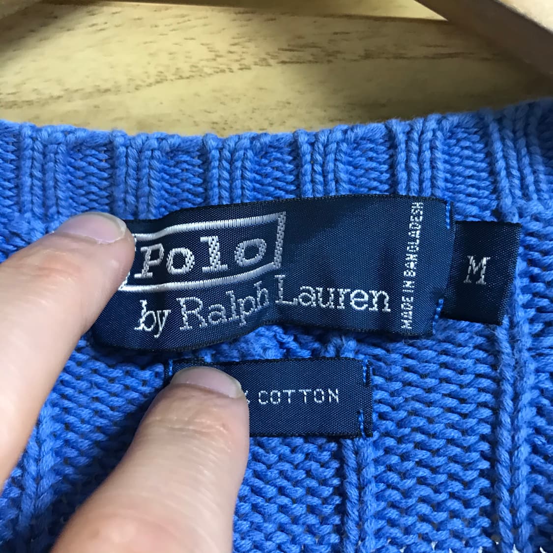 폴로 랄프로렌 꽈배기니트 상품이미지3