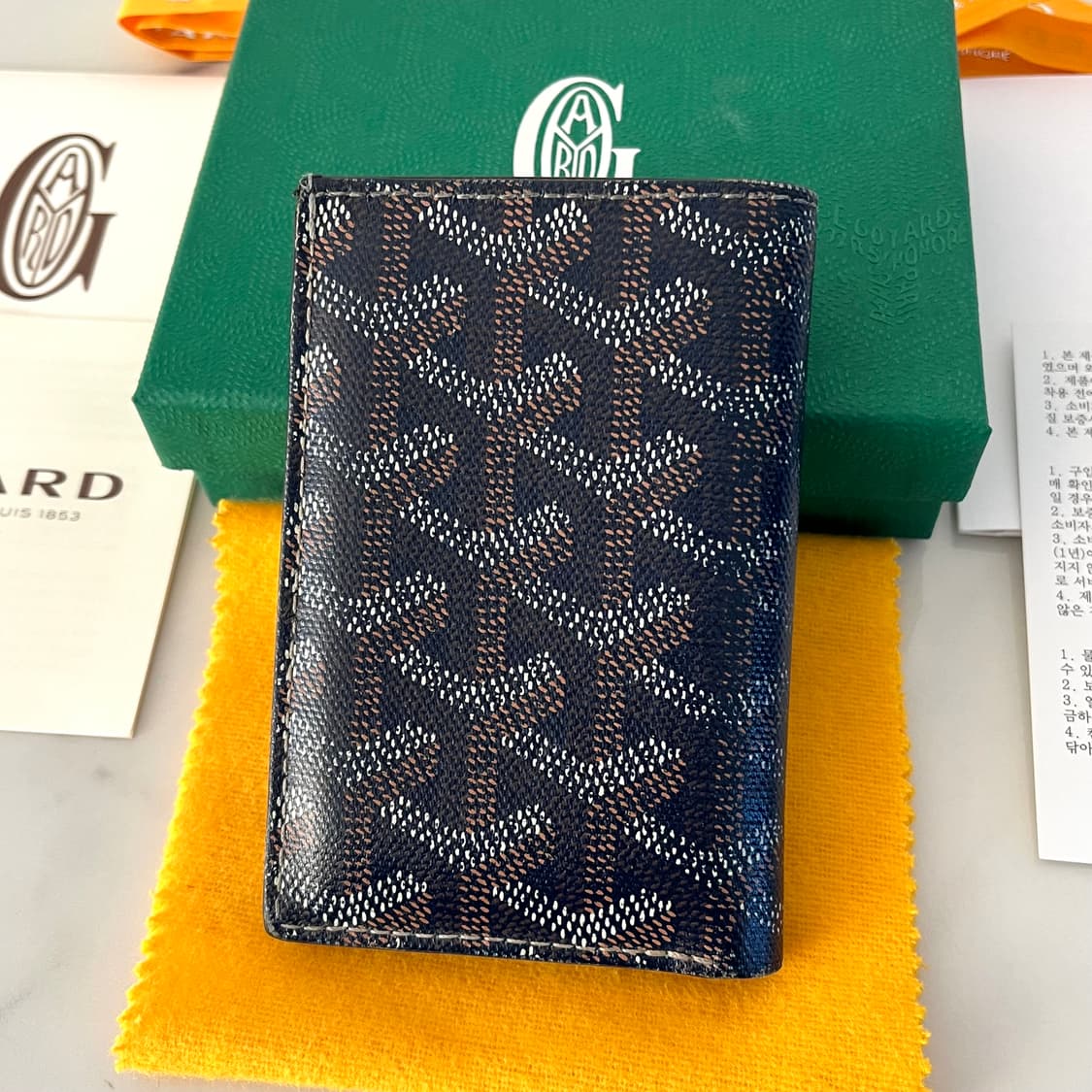 [A급/정품] 고야드 생피에르 카드지갑 네이비 반지갑 상품이미지2