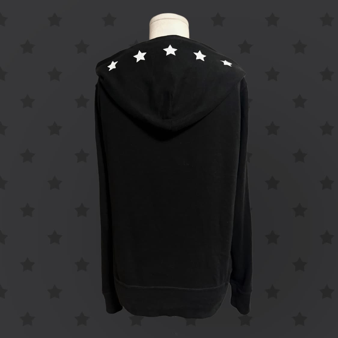 챔피온 스타 포인트 래퍼여친 무드 핀터깔 블랙 딱붙 후드집업 상품이미지4