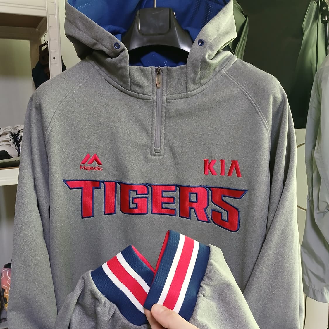 마제스틱 기아 타이거즈 아노락 져지 후드집업 기모 상품이미지1