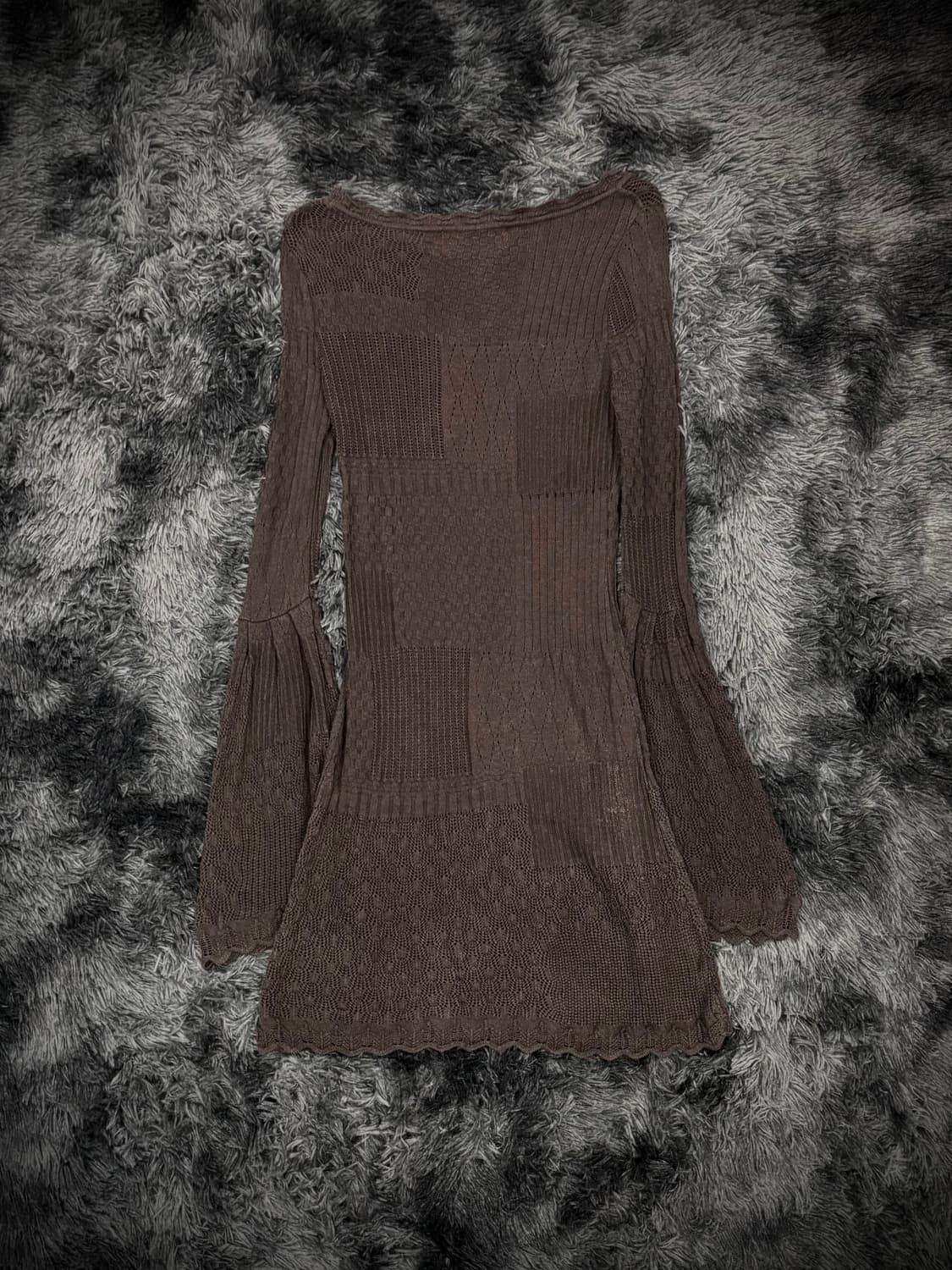 Hysteric Glamour 크로쉐 시스루 니트 원피스 상품이미지2