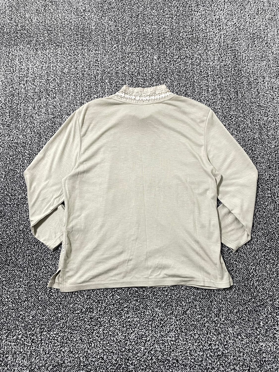 vinteちきゅ. 연두 레이스 로즈 롱 슬리브 긴팔티 모리걸 ꕤ*.° 상품이미지3