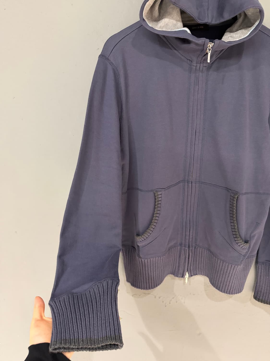 high-neck 2-way zipper hood zip-up 상품이미지8