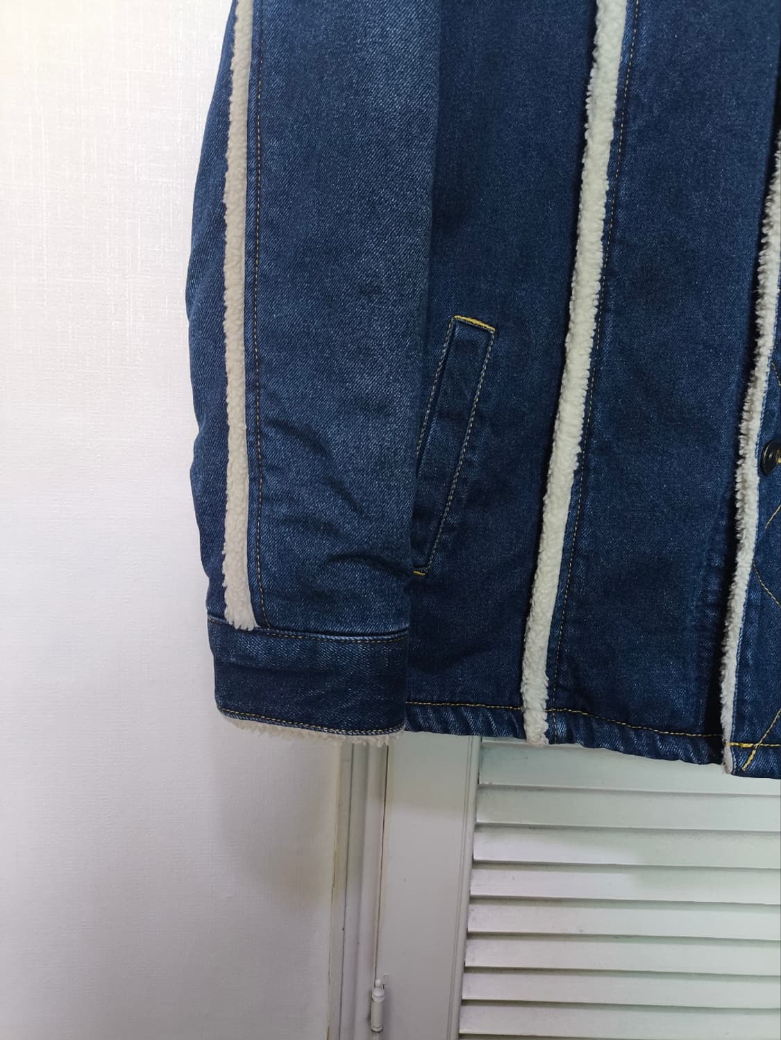 100 YAMMA 빈티지 쉐르파 데님자켓 양털 상품이미지2