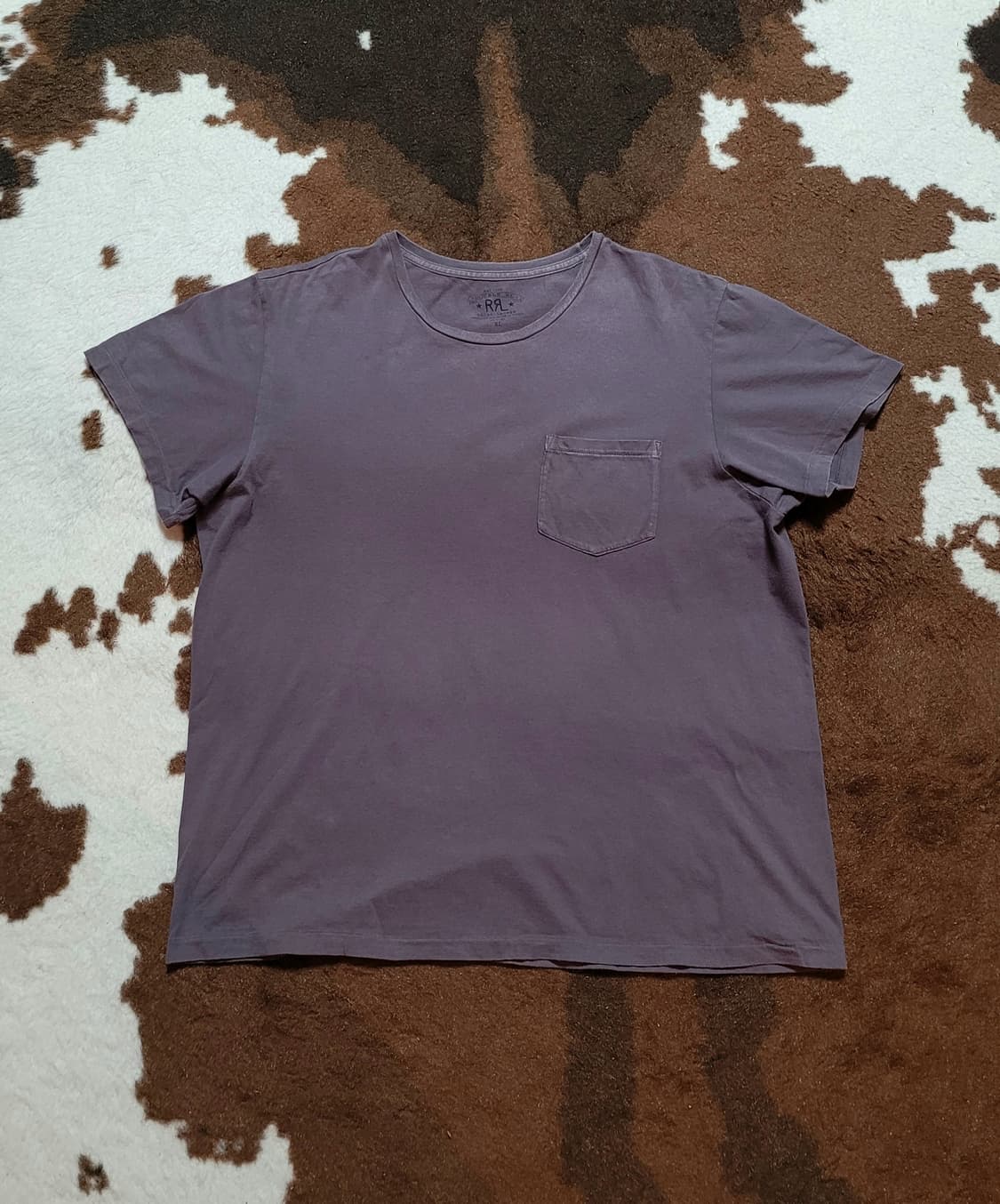 RRL 남성용 그레이 반팔티(XL) 상품이미지3