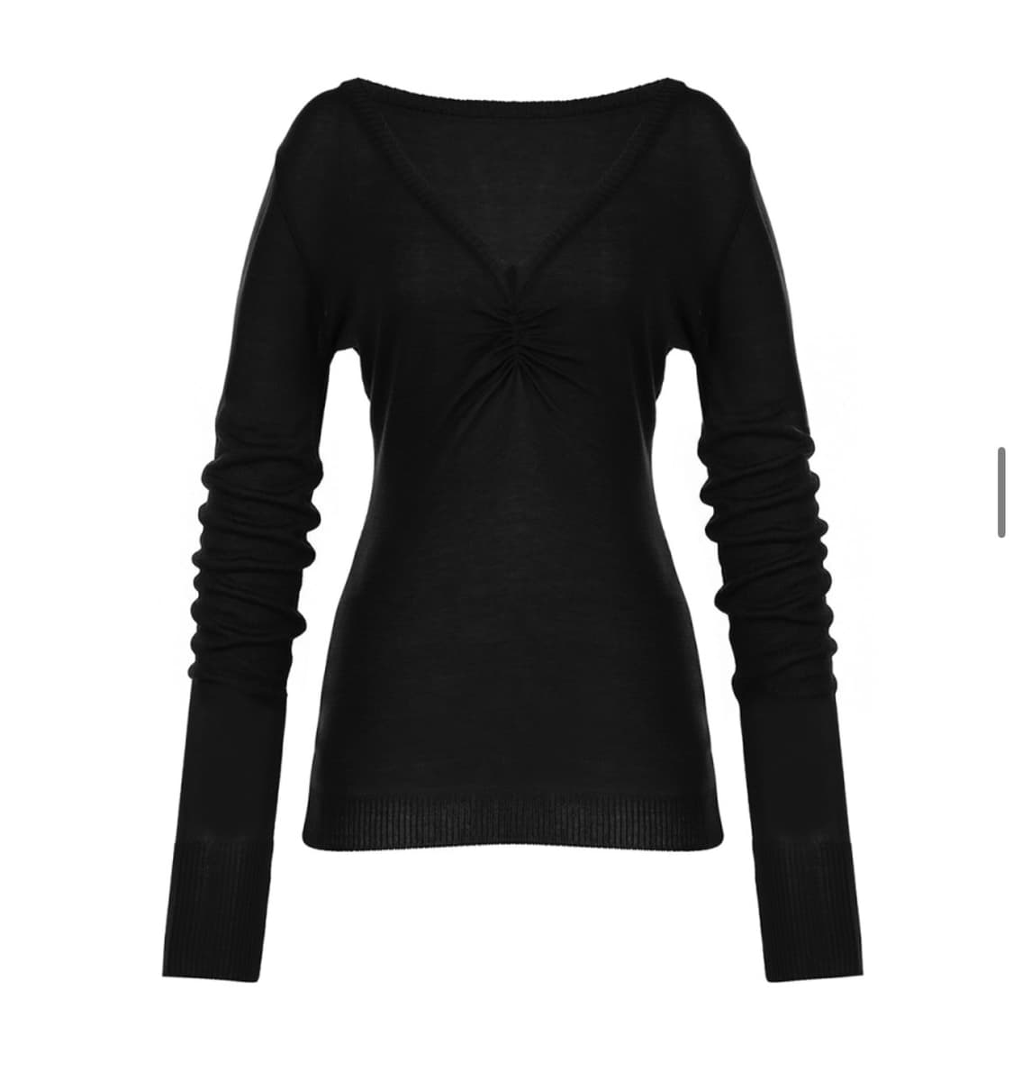 레이즈미야 아이리 셔링 니트 색상 교환 블랙>핑크 상품이미지2