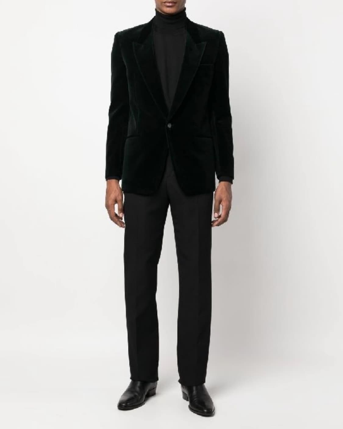 생로랑 블랙 글리터 벨벳자켓50 상품이미지2