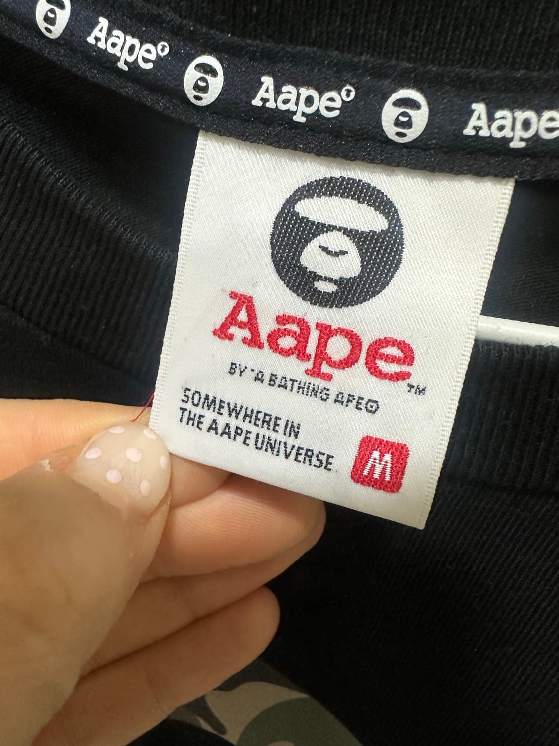 에이프 반팔 블랙 상품이미지3