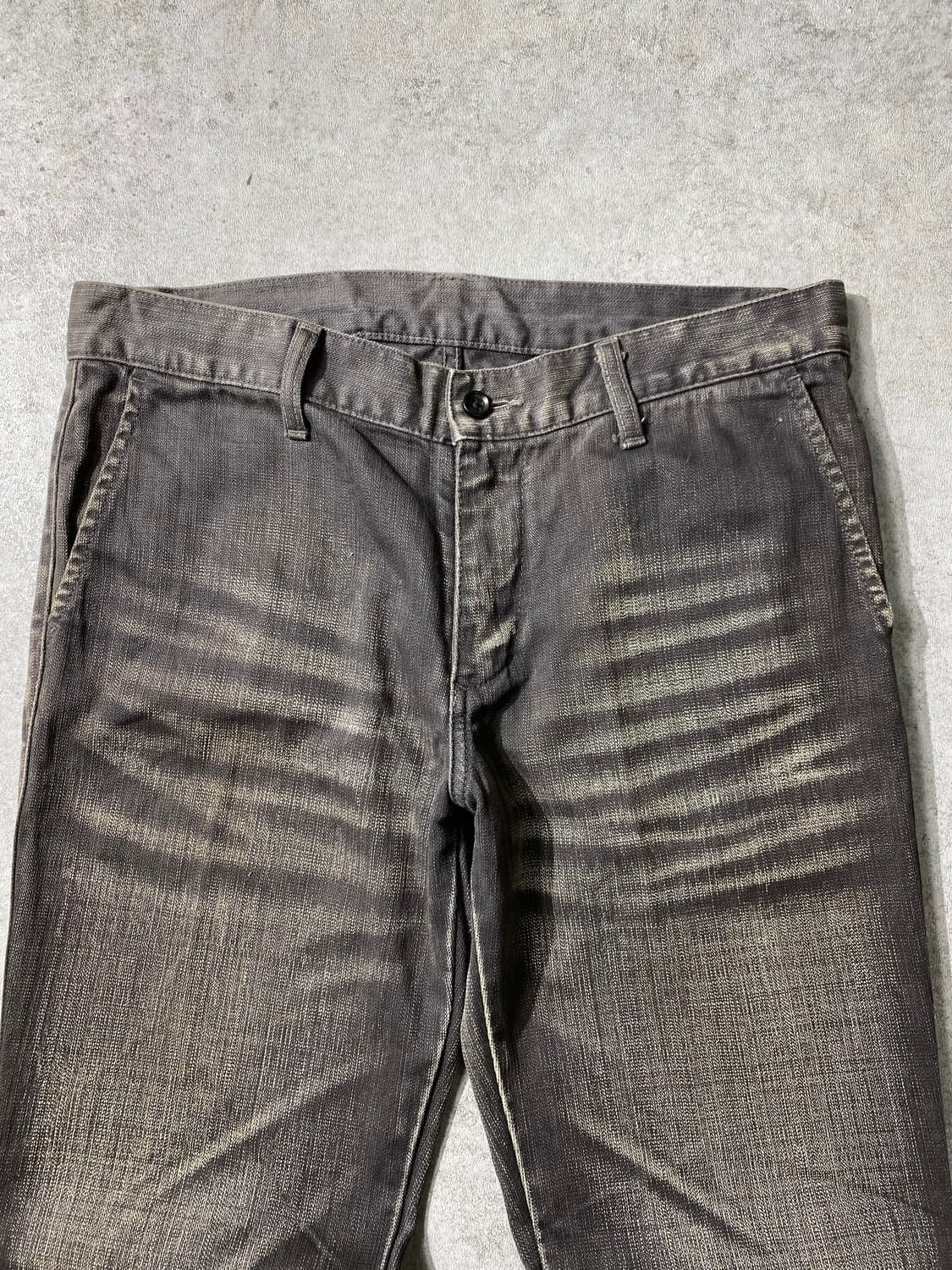 [31] ABAHOUSE 아바하우스 블랙 워시드 부츠컷 데님팬츠 상품이미지2