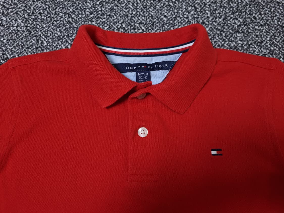 [무료배송][130-140]타미힐피거 키즈 피케 반팔티 카라티 상품이미지5