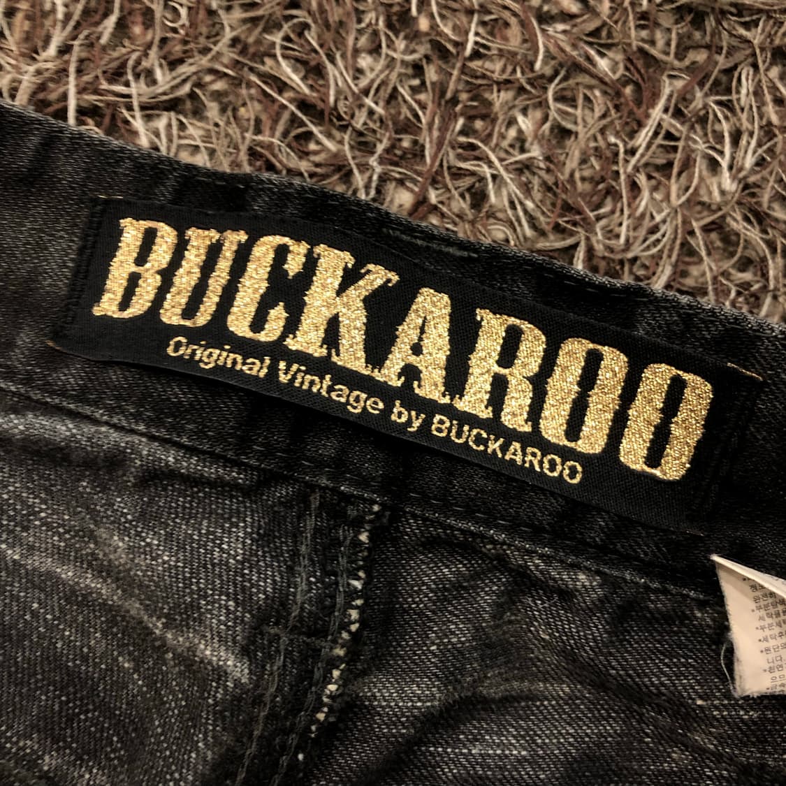 32 버커루 흑청 워싱 디스 데미지진 데님 팬츠 상품이미지3