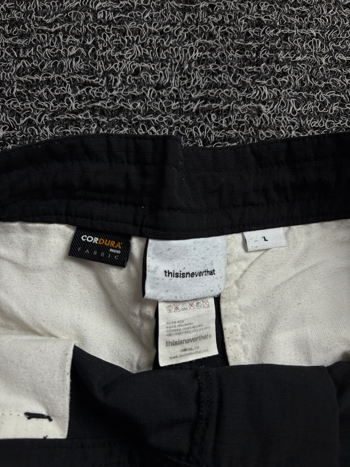디스이즈네버댓 코듀라 페브릭 스펠로고 와이드 팬츠 1741 상품이미지4