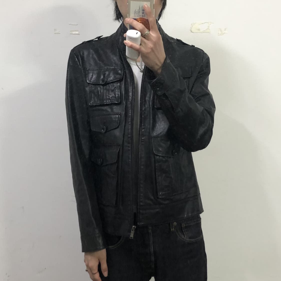 킨로치 에디슬리먼맛 레더자켓 상품이미지3