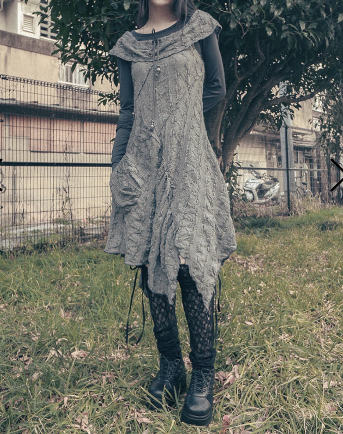 허그유어스킨 Draw-string off-shoulder dress (C 상품이미지1