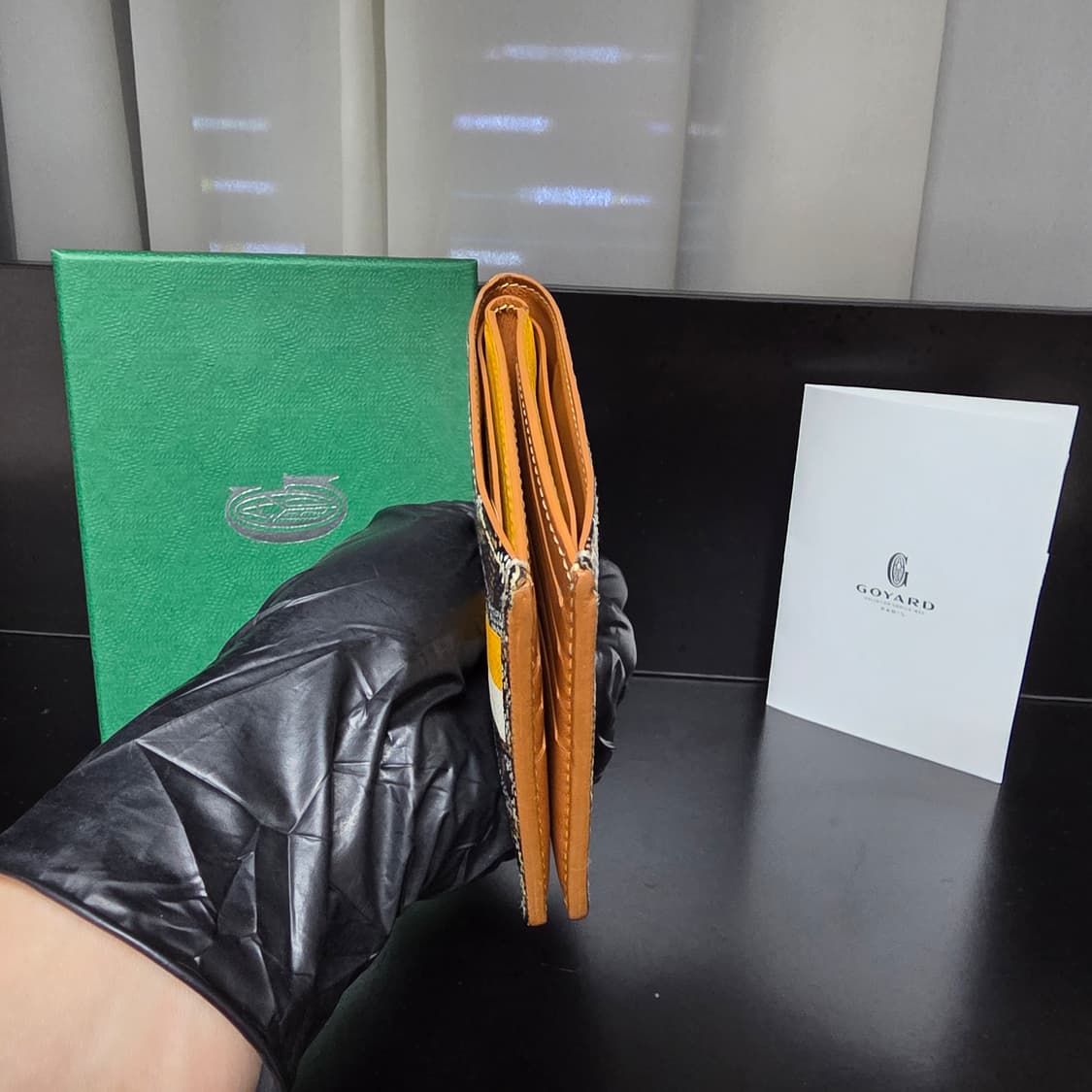 {클로젯}[마카쥬]고야드 빅투와르 블랙&탄 반지갑 상품이미지7