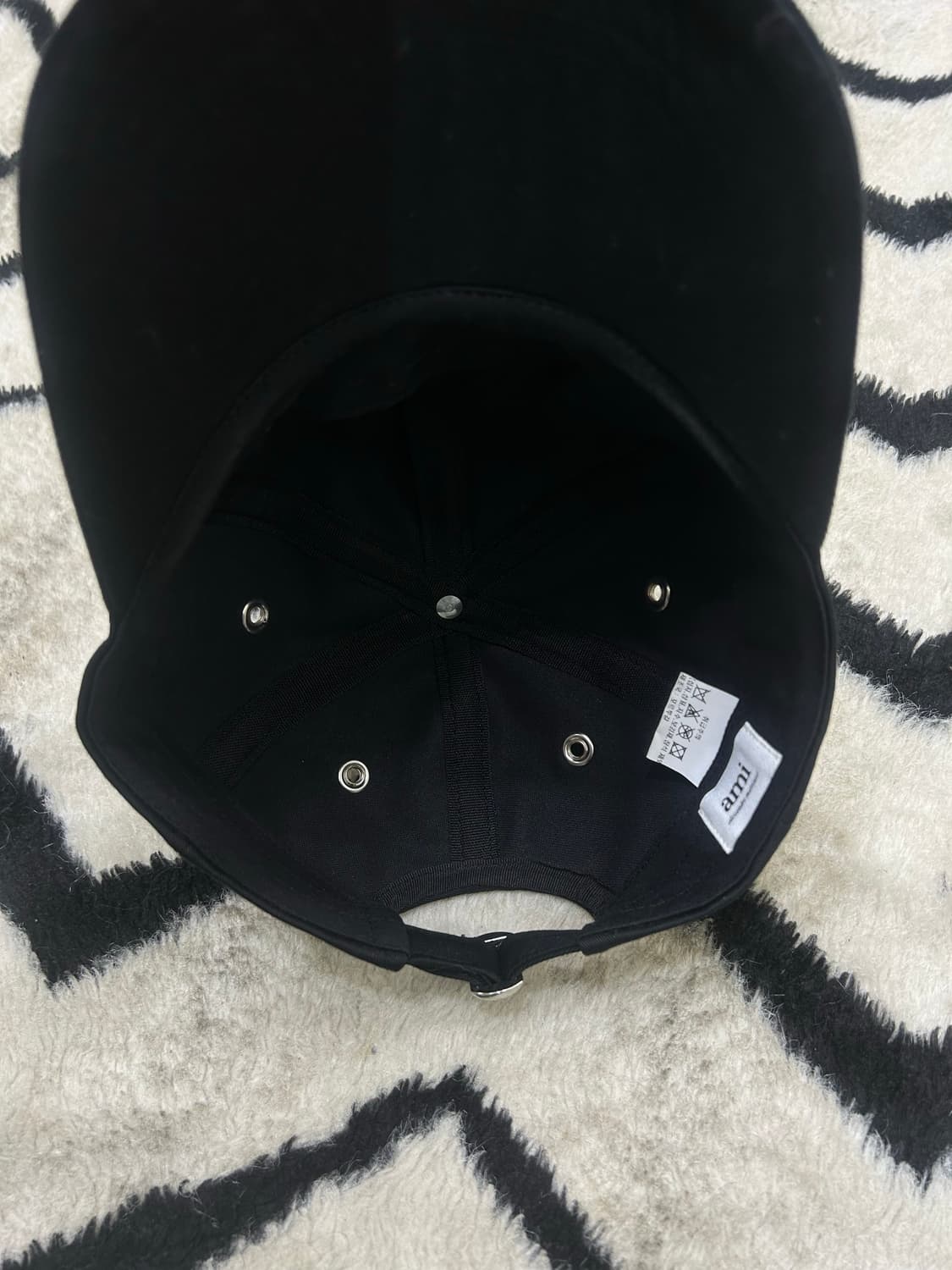 AMI 아미 하트로고 볼캡/블랙 상품이미지5