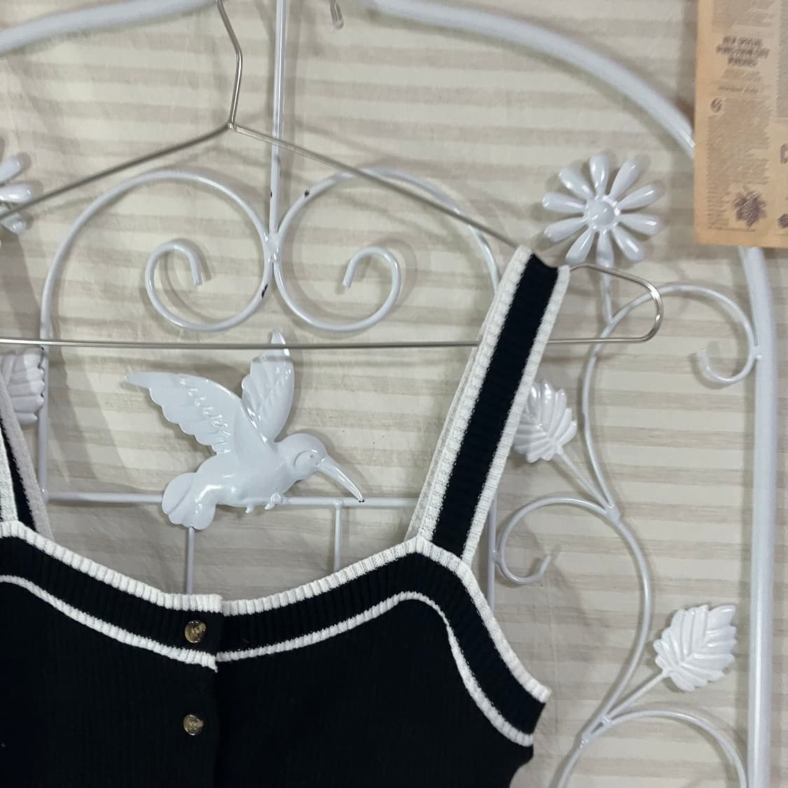 빈티지 블랙 니트 탑 957 y2k 스트릿 갸루 펑키 일본빈티지 fabr 상품이미지4