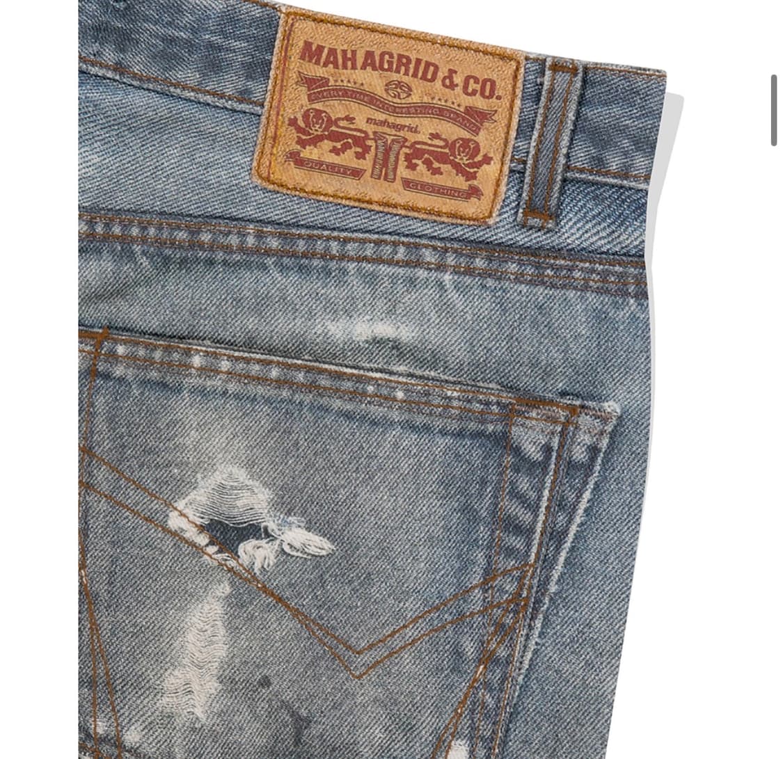 마하그리드 ALLOVER VINTAGE PRINT DENIM PANT  상품이미지3