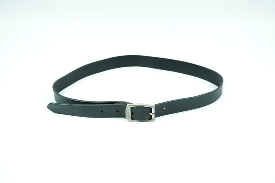 넘버나인 빈티지 블랙 레더 벨트 상품이미지4