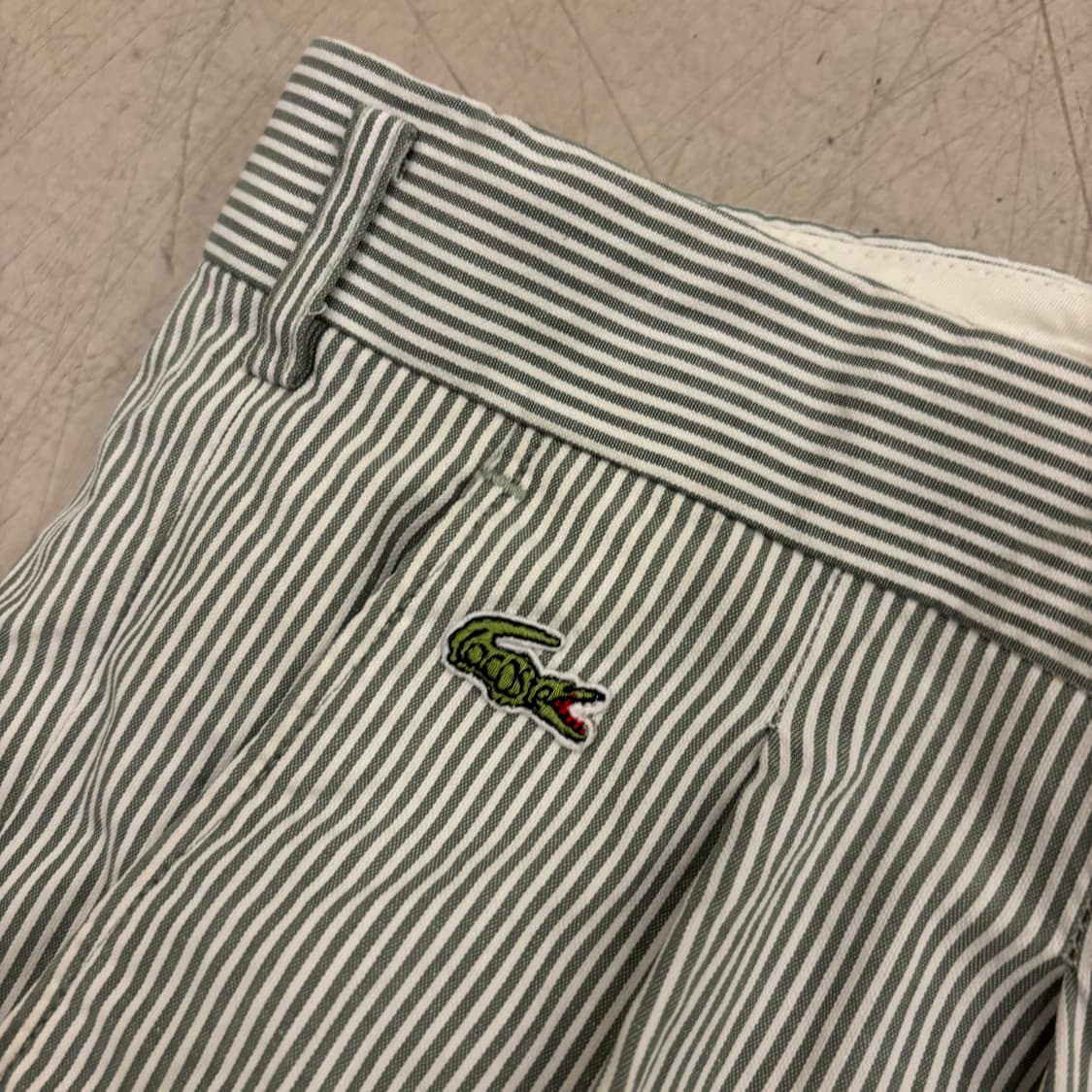 라코스테 스트라이프 스몰로고 코튼 팬츠 상품이미지3