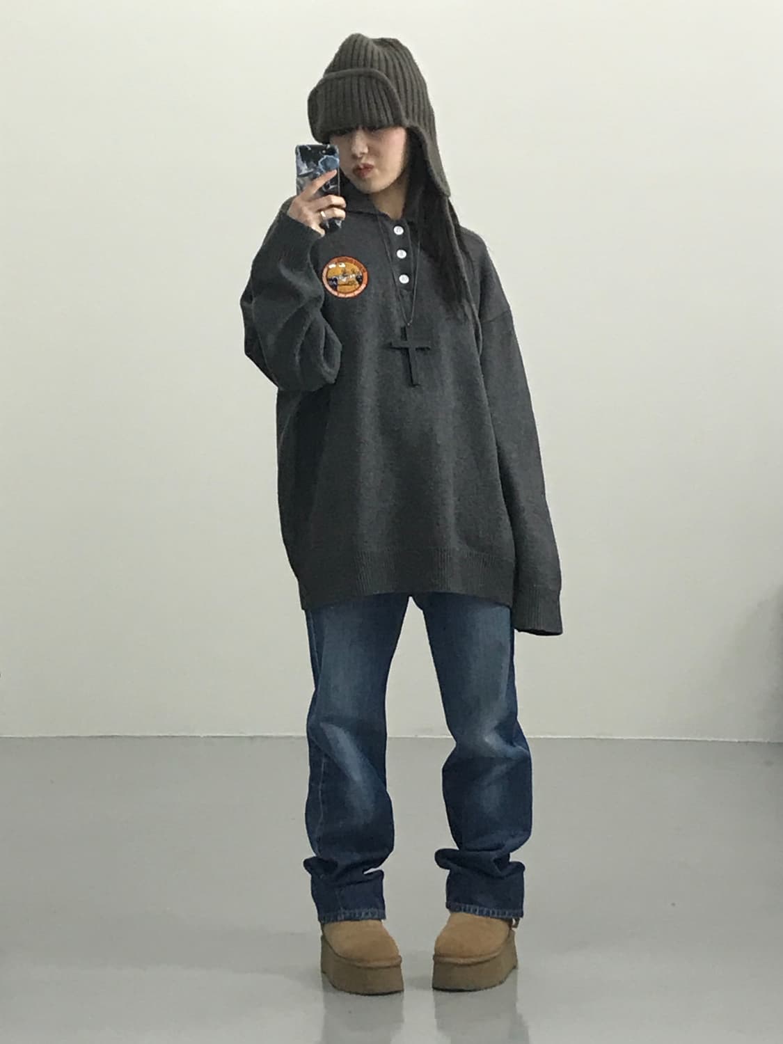 PEANUTS × PLAYGROUND 니트 폴로탑 상품이미지2