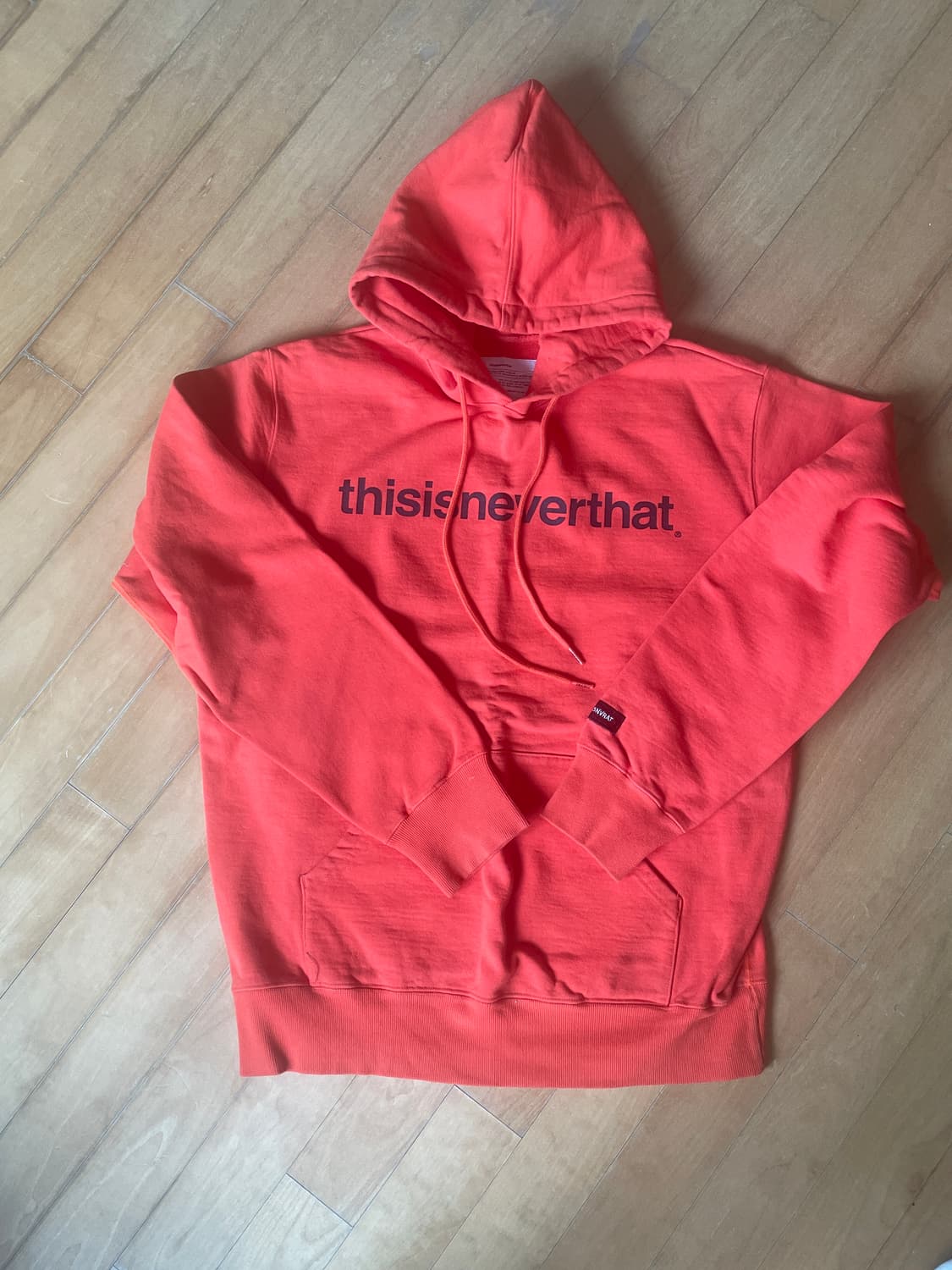 디스이즈네버댓 오렌지 후드티 상품이미지3