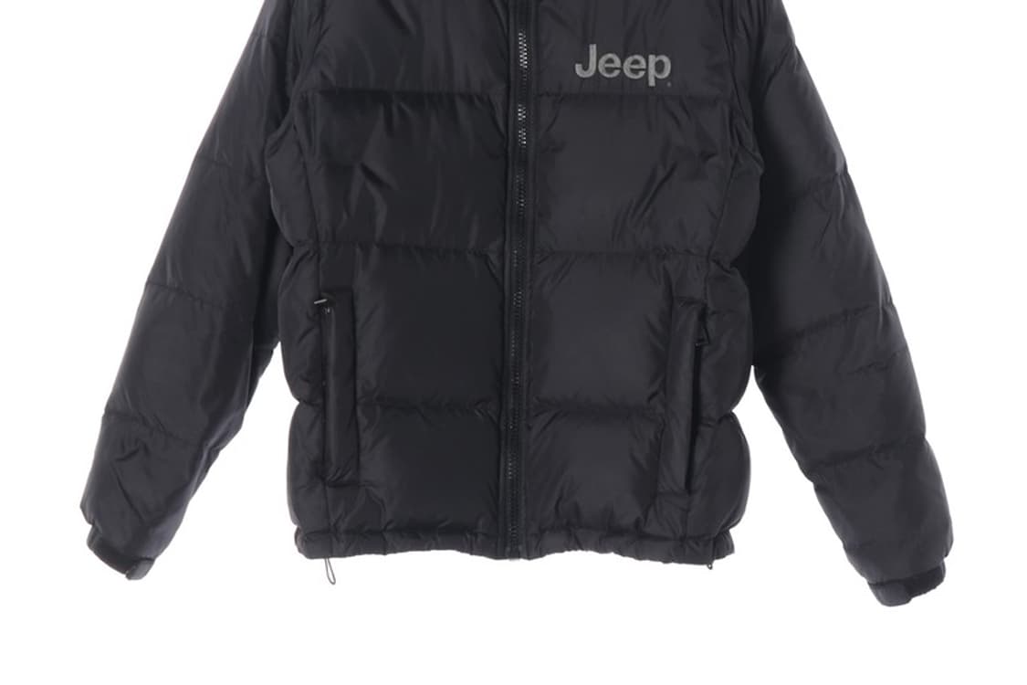 지프 클래식 로고 덕다운 푸퍼 패딩 블랙 M 상품이미지5