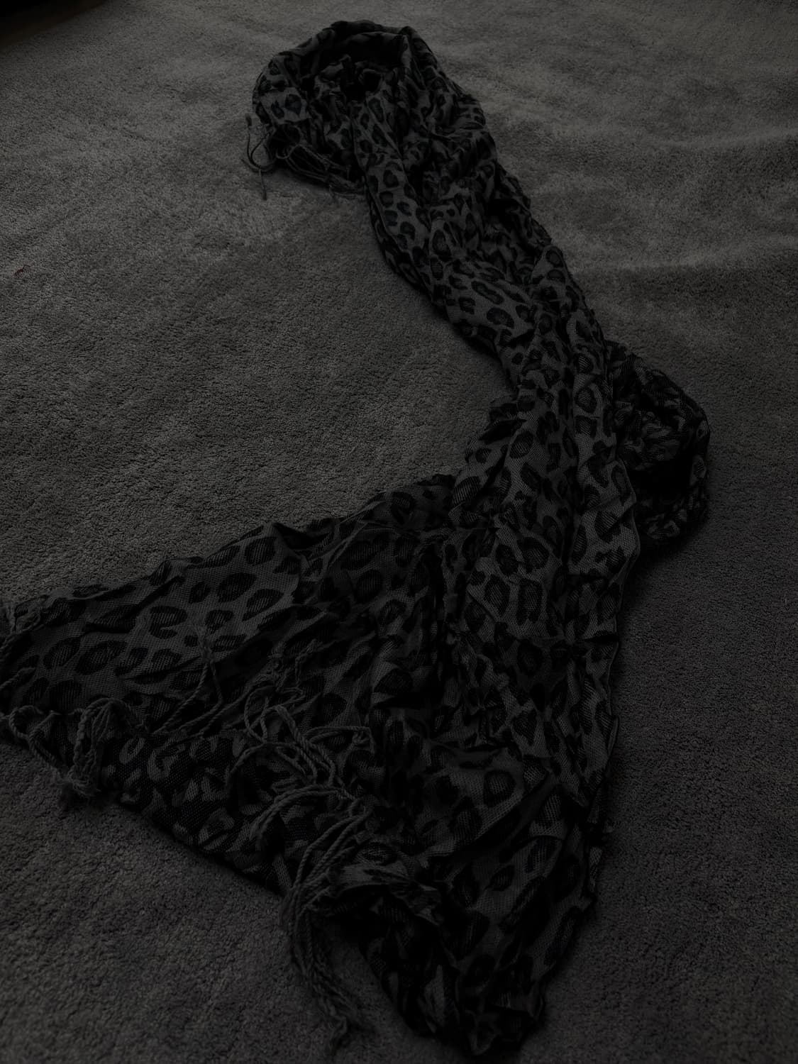 Vintage V-kei,punk leopard muffler 상품이미지2