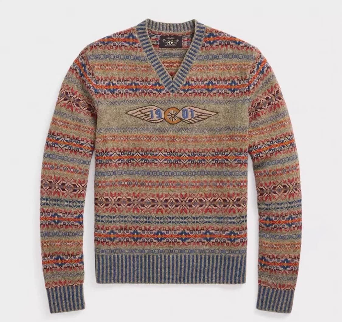 rrl 윙로고 페어아일 니트 L 상품이미지1