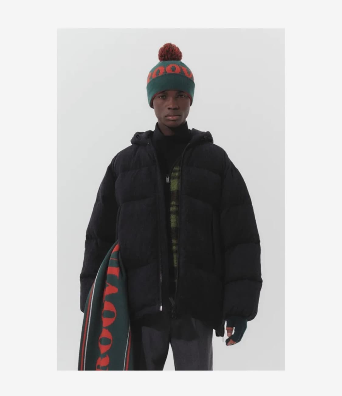 커스텀멜로우 자쿼드 울 패딩 상품이미지1