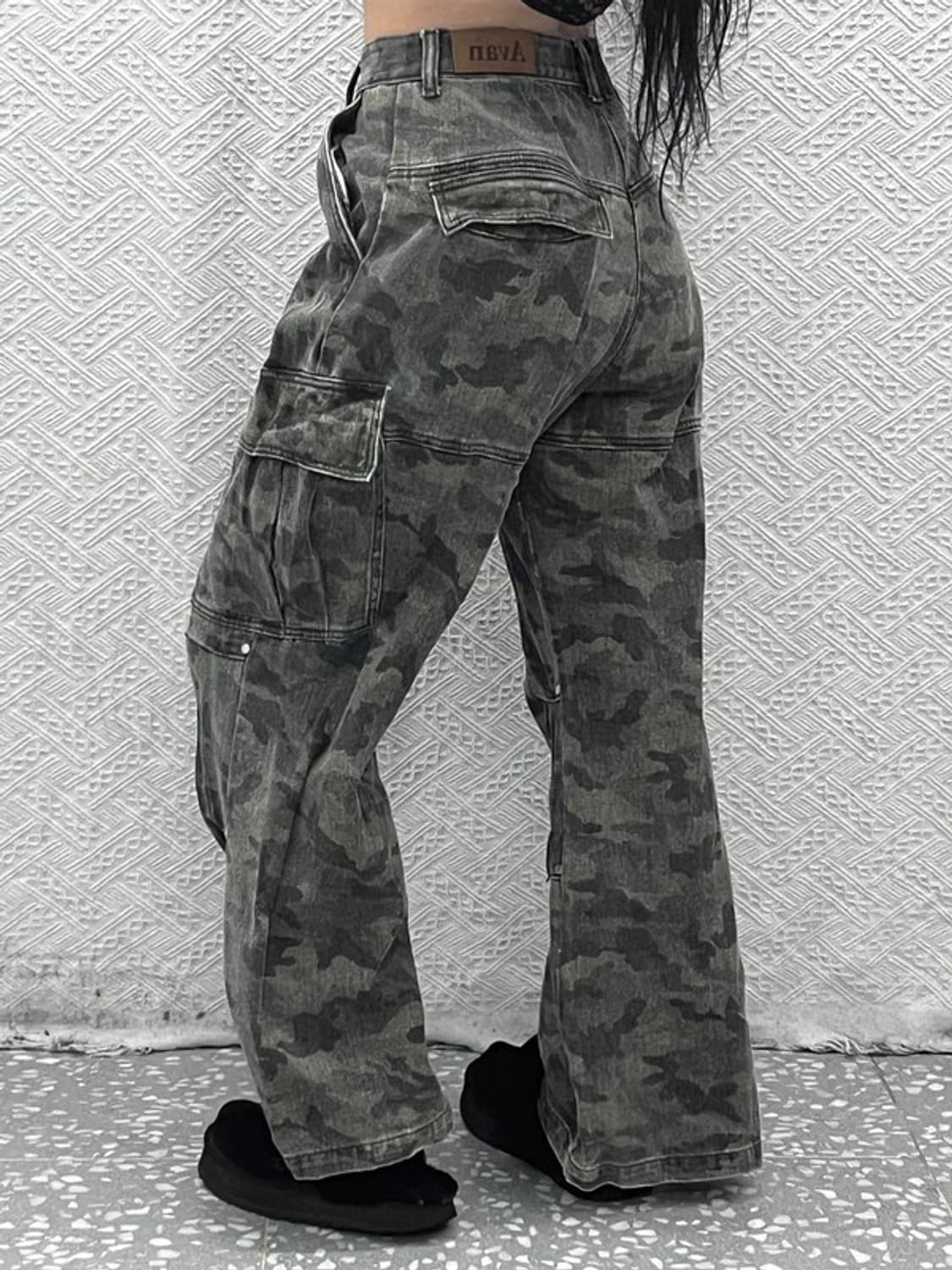 아반 빈티지 밀리터리 카모플라주 코튼팬츠 면바지 XS C09104 상품이미지1