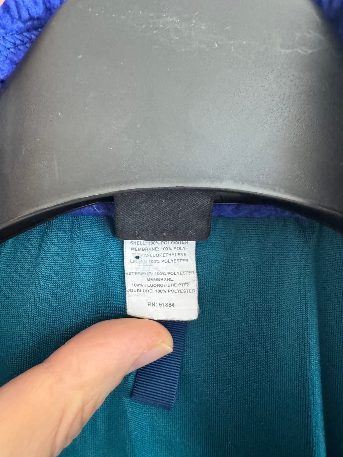 L 파타고니아 90s USA 레트로 딥 파일 베스트 잉크 블루 퍼플 상품이미지4