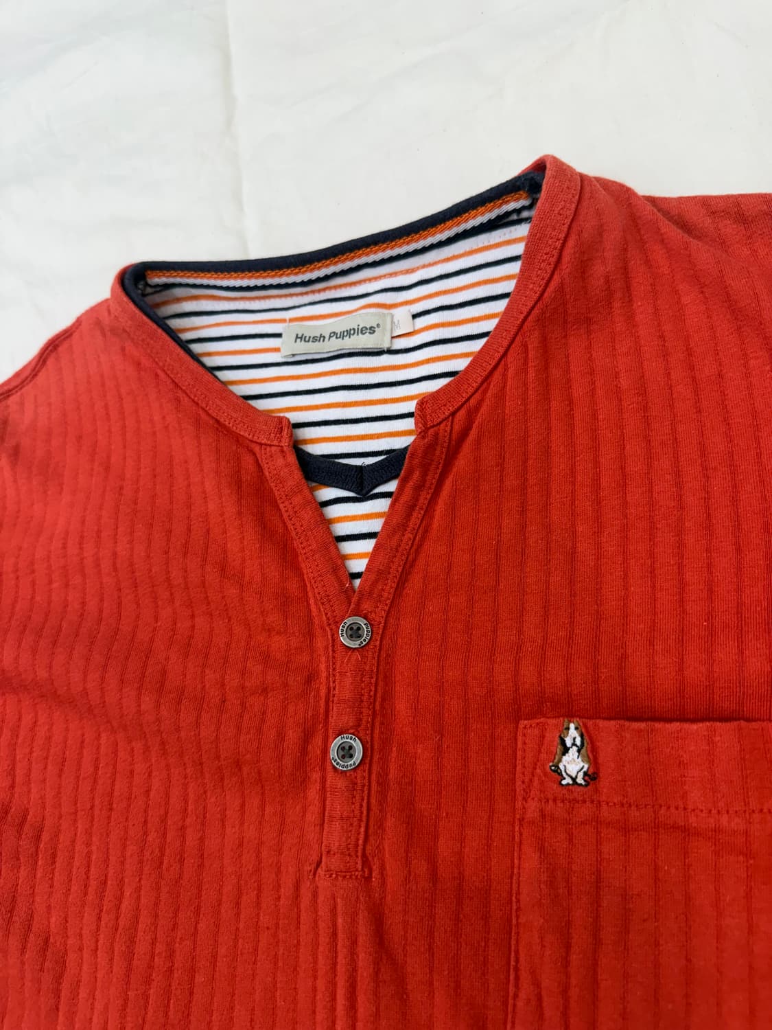 Hush Puppies 립 헨리넥 티셔츠 상품이미지3