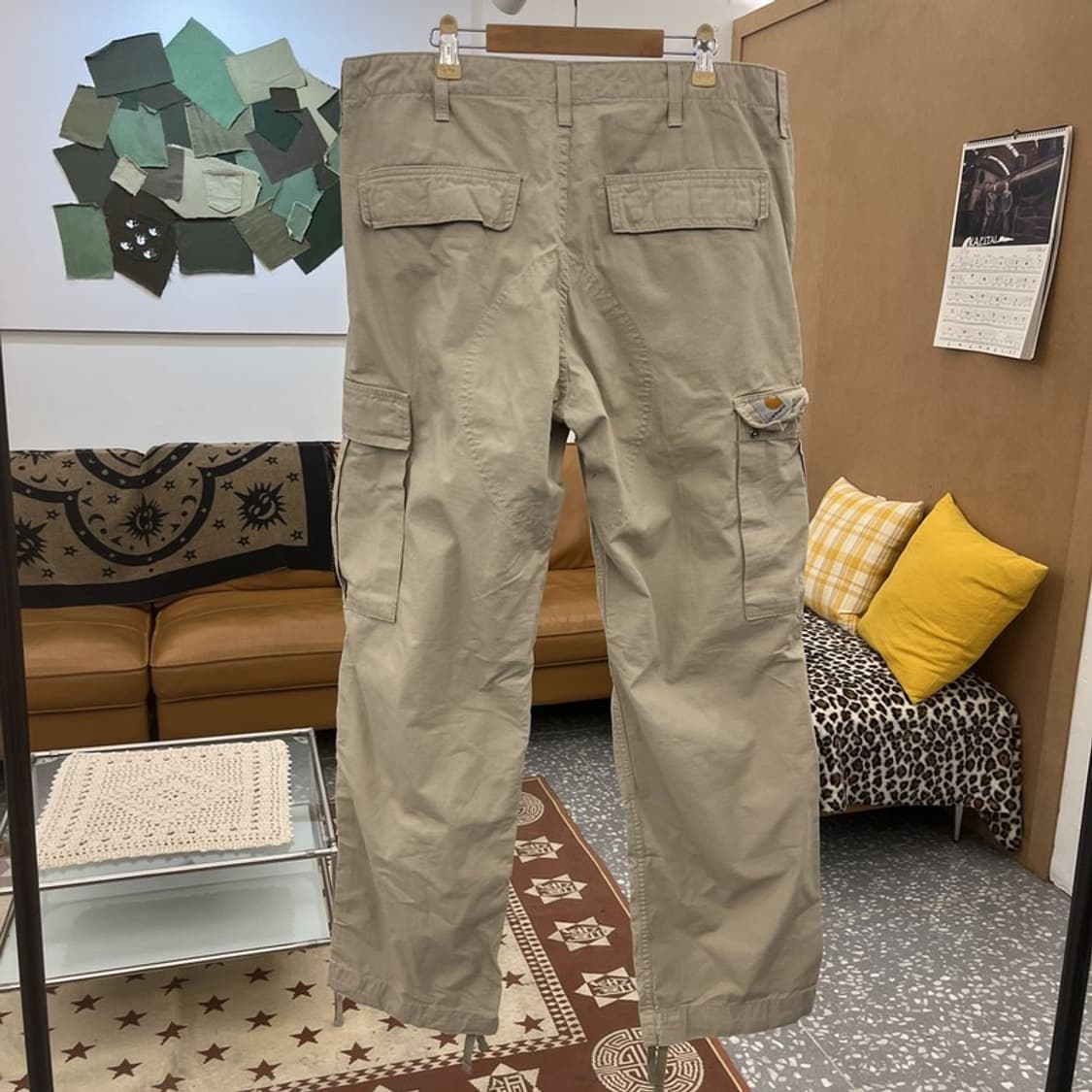 칼하트 WIP 빈티지 스트릿 힙합 펑크 카고팬츠 34인치 C09845 상품이미지4