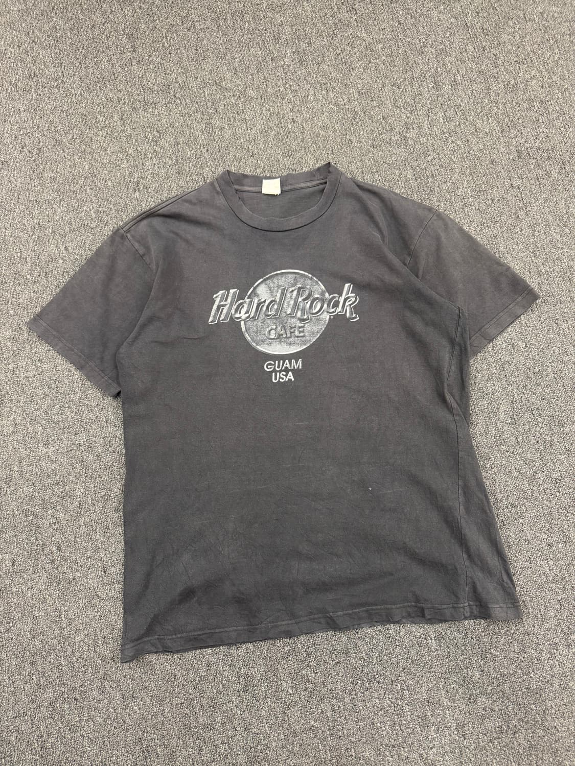 OS)하드락 빈티지 로고 프린팅 반팔 티셔츠 상품이미지1