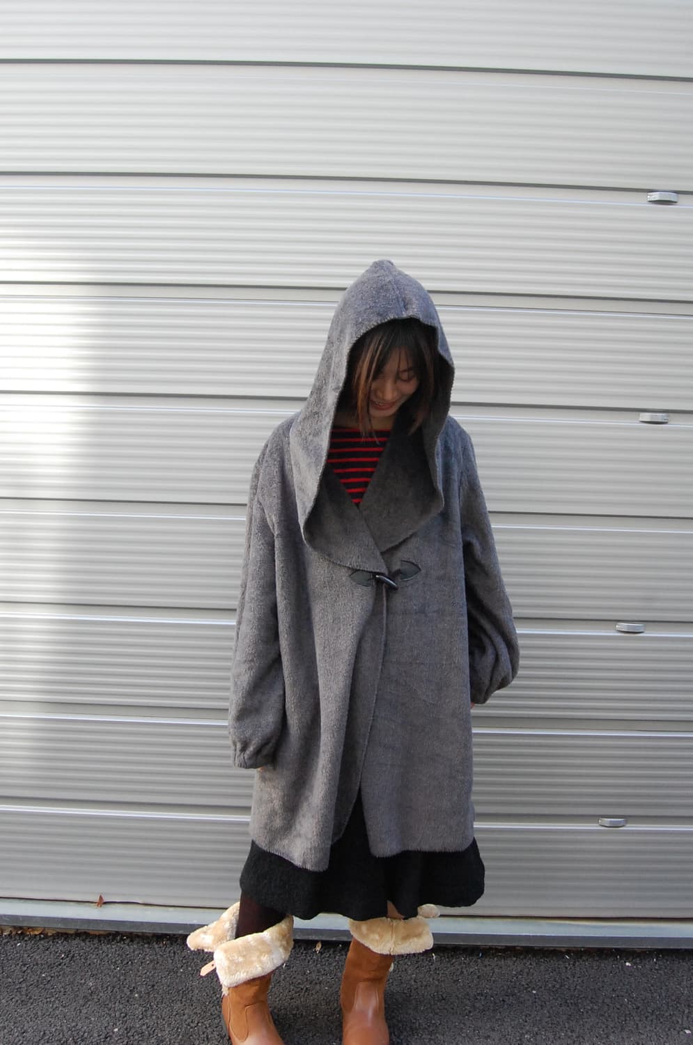 Corridio fur duffle coat 상품이미지1