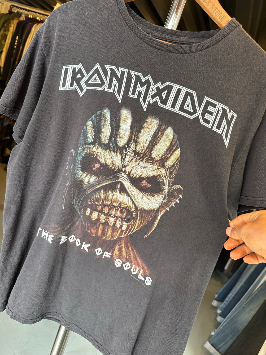 아이언 메이든 락밴드 프린팅 티셔츠 상품이미지3