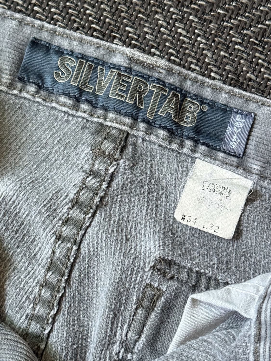 (36) 90s 리바이스 실버탭 코듀로이 카고 와이드 팬츠 상품이미지4