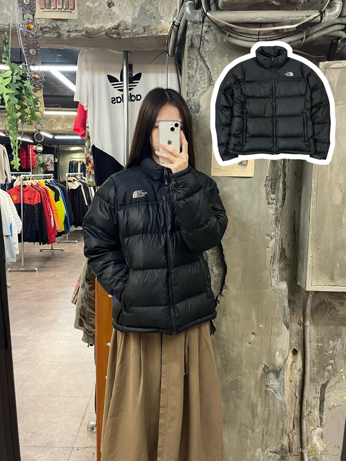 노스페이스 눕시 700 패딩 블랙 85 #csz1647 상품이미지1