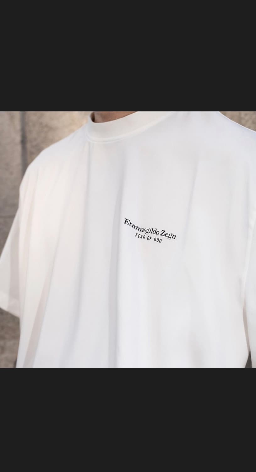 피어오브갓 X 제냐 반팔 화이트 상품이미지2