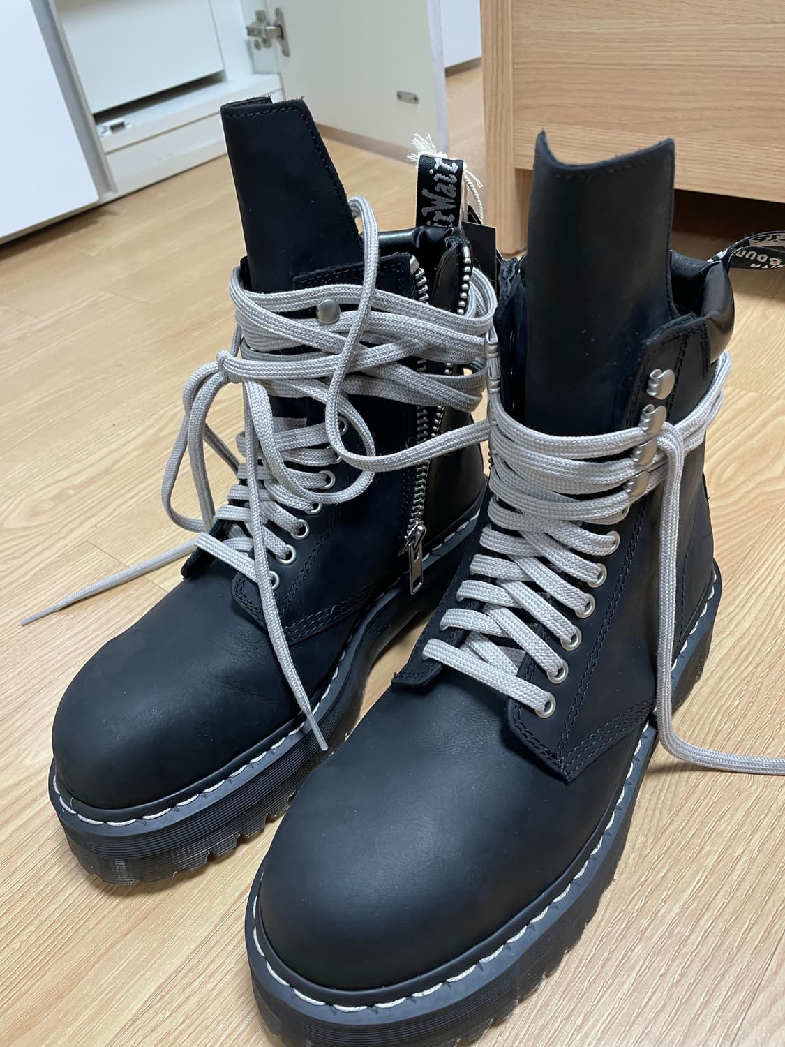 닥터마틴 x 릭오웬스 스틸토 uk7 상품이미지1