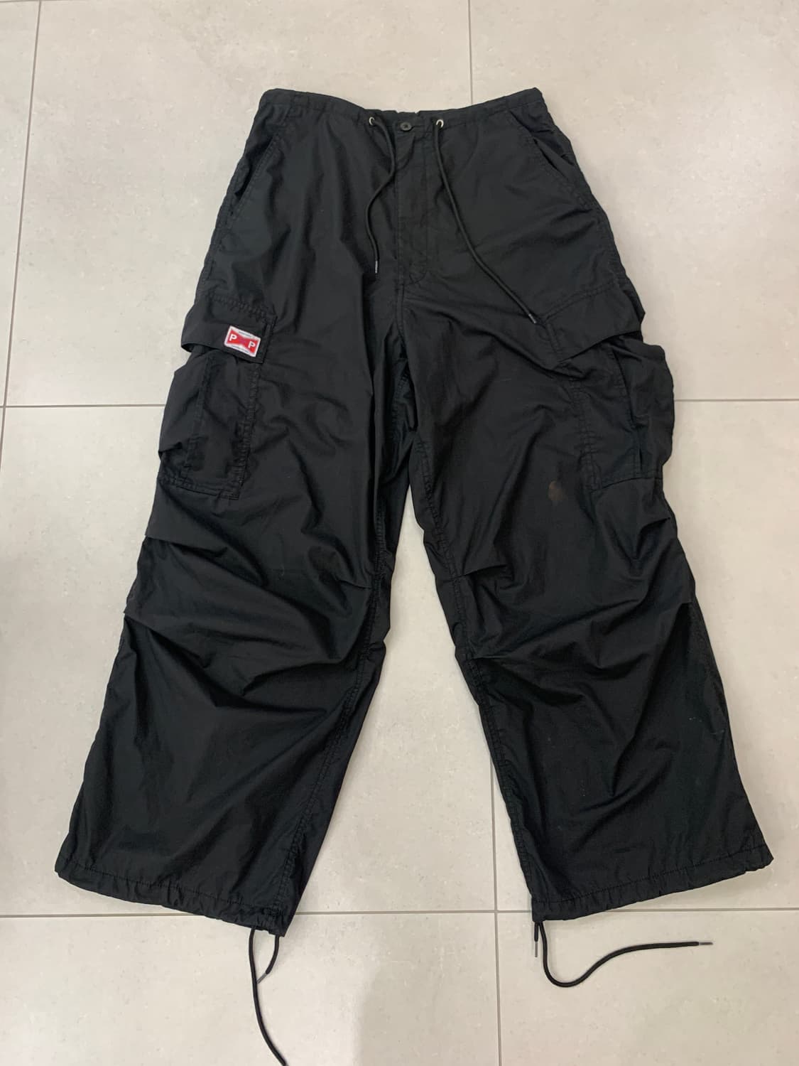 프릭스스토어 나일론 낙하산 팬츠 블랙 m 상품이미지1
