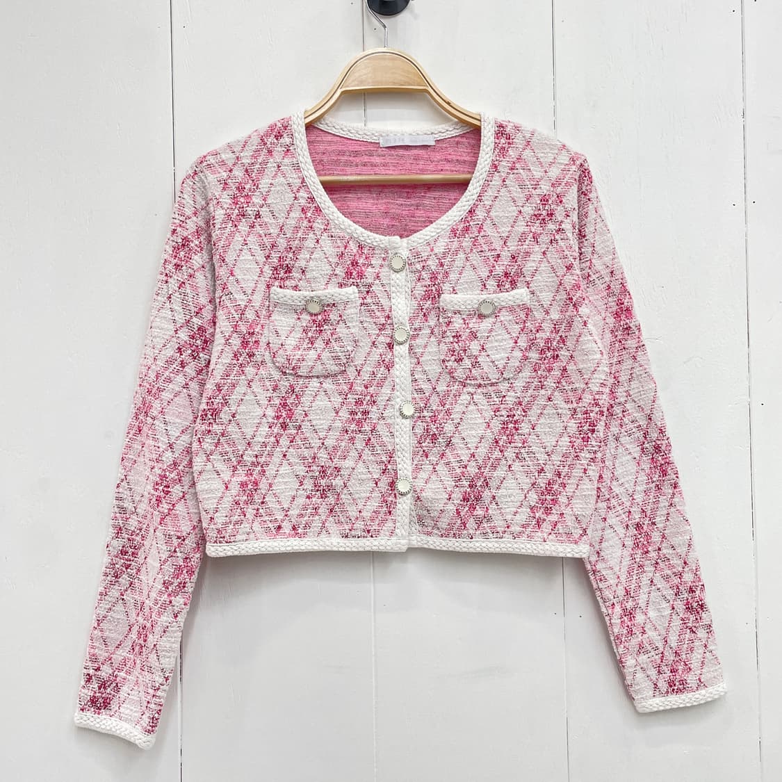 PI 3 14 트위드 가디건 상품이미지2