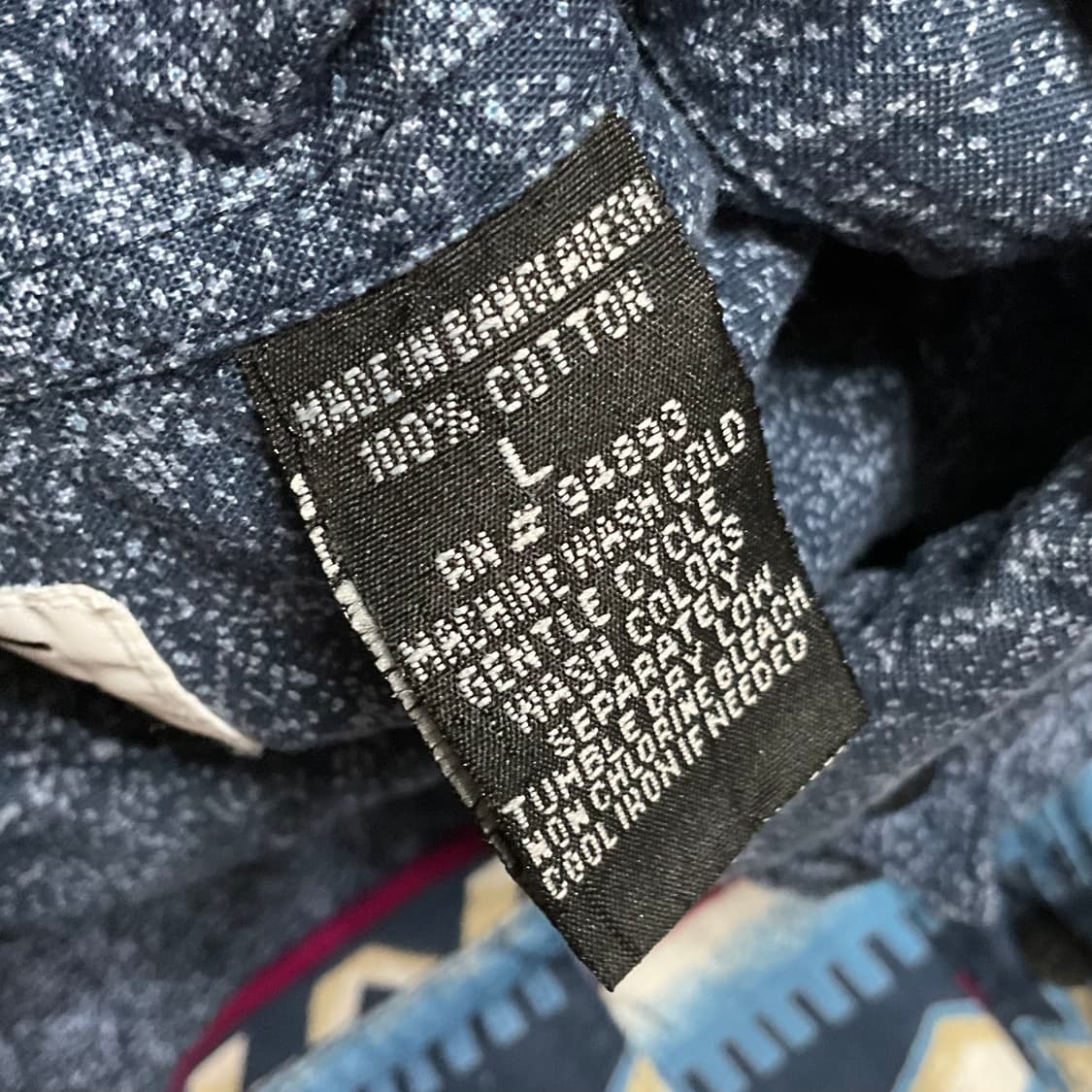 빈티지 나바호 패턴 셔츠 L 상품이미지4