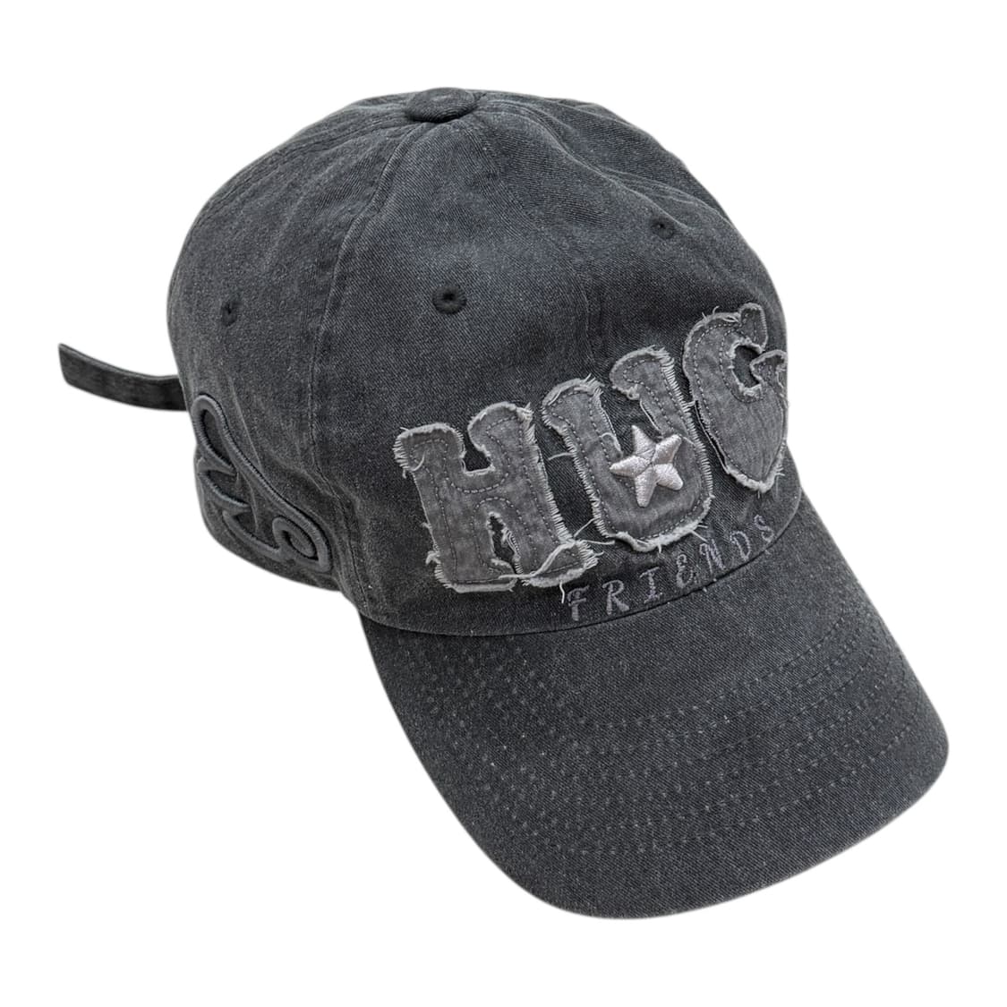 허그유어스킨 허그 프렌즈 캡 모자 차콜 상품이미지2